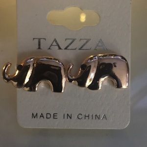 Women’s stud  Rose Gold Elephant stud earrings